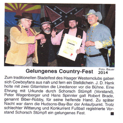 Gelungenes Country-Fest 2014